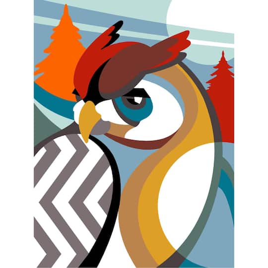 Seg De Paris Owl Art Printed Tapestry Canvas